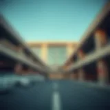 A well-designed parking facility in Al Seef, showcasing modern architecture.