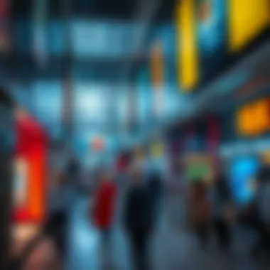 Vibrant commercial spaces within Basko Business Bay filled with activity