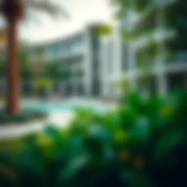 Green spaces and amenities in Basko Business Bay contributing to a balanced lifestyle