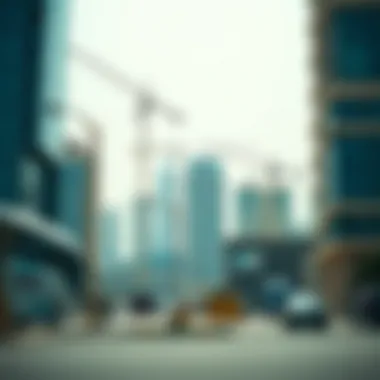 Real Estate Trends in Dubai's Free Zones Real estate development in a free zone with cranes and construction sites