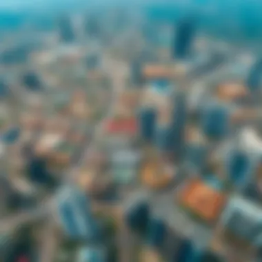 Proximity of Real Estate to Dubai Metro Stations Aerial view of Dubai showcasing proximity of real estate to metro stations