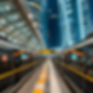 Key Stations and Routes of Dubai Metro Map of Dubai Metro highlighting key stations and routes