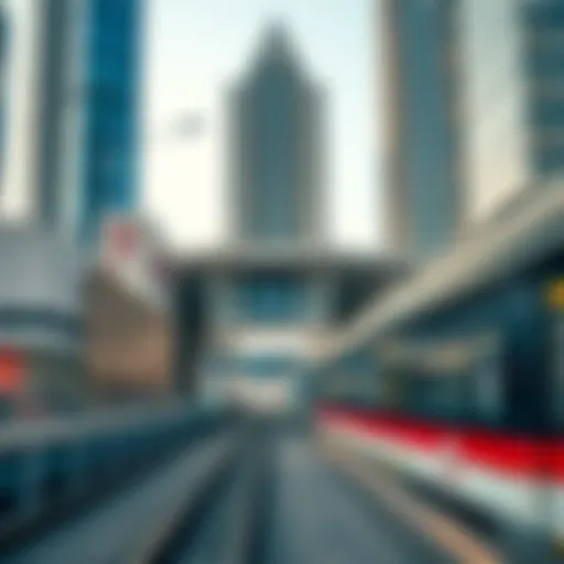 Dubai Metro station exterior showcasing modern architecture