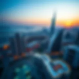 Aerial view of Dubai skyline showcasing luxury real estate