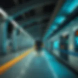 Stunning view of the Abu Dhabi Metro station