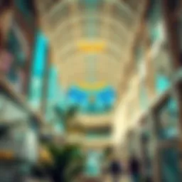 Interior view showcasing the architectural beauty of Oasis Mall