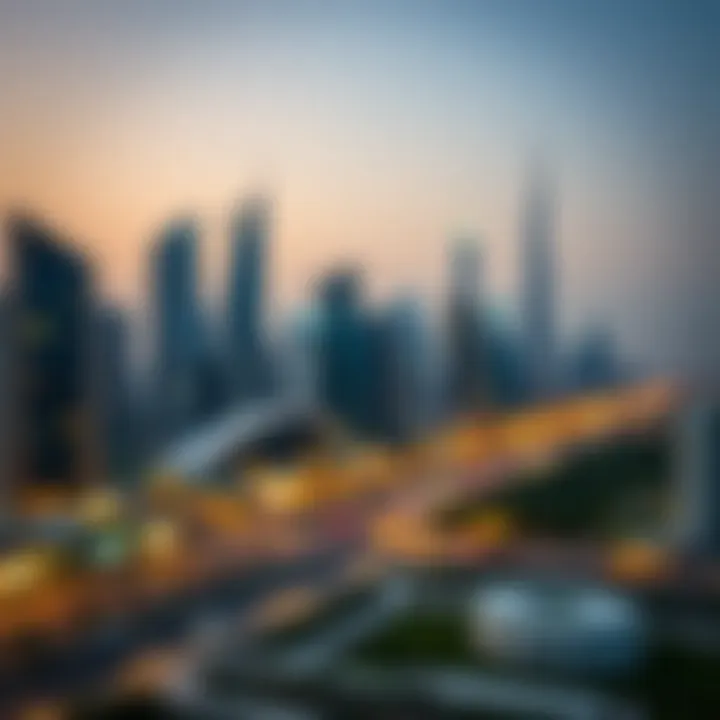 Dubai skyline during Ramadan