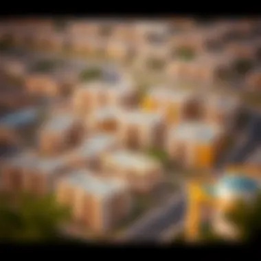 Aerial view of a residential development project in Ras Al Khaimah