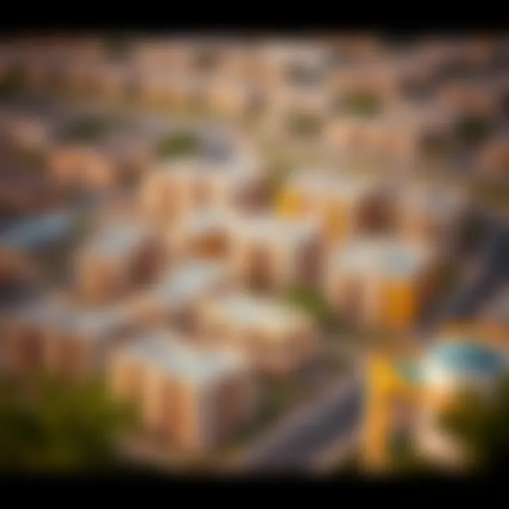 Aerial view of a residential development project in Ras Al Khaimah