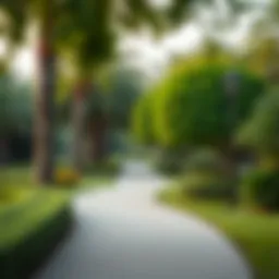 Lush greenery at Rashidiya Park