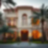 Luxurious villa exterior in Mohammed Bin Zayed