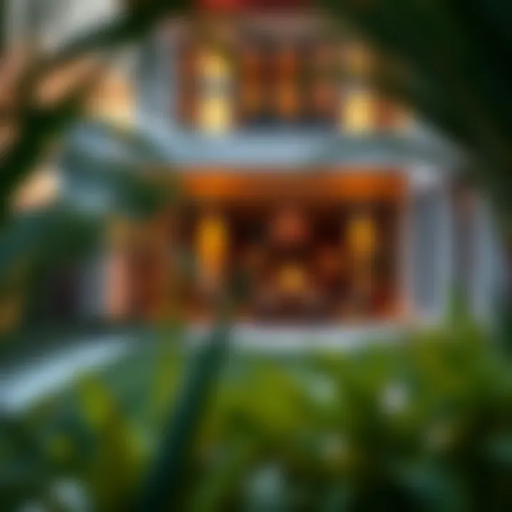 Serene Outdoor Retreat Beautiful garden area of a villa in Dubai