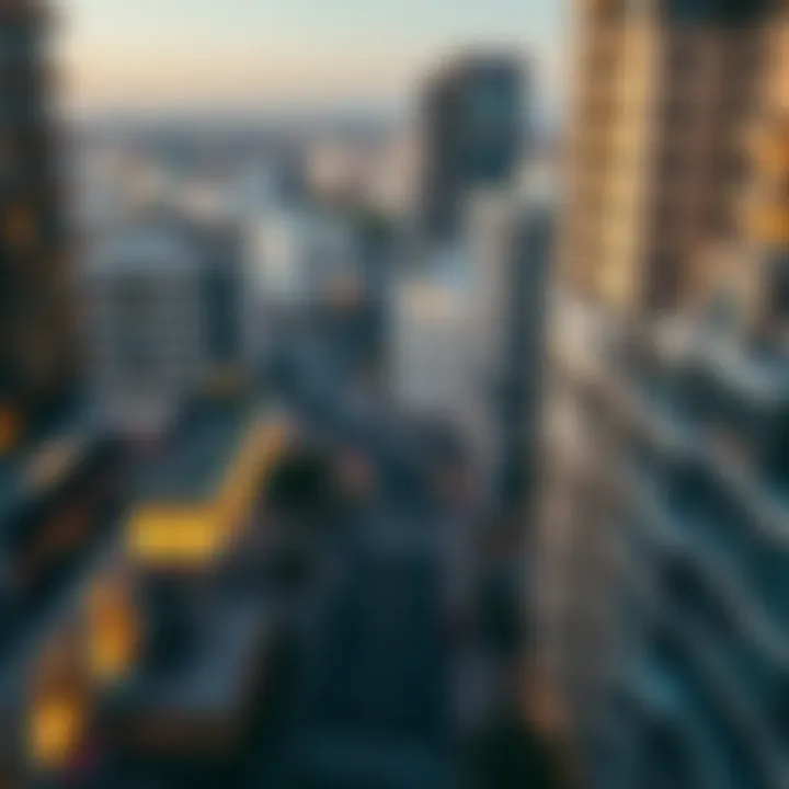 Aerial Perspective of Urban Splendor Aerial view of Shaikh Khalifa Bin Zayed Al Nahyan Street showcasing modern architecture