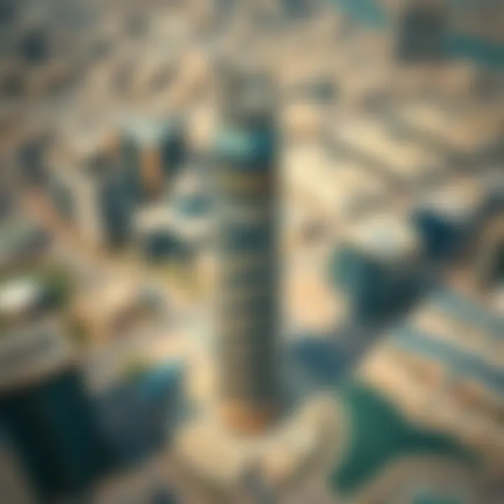 Sidra Tower in the Heart of Media City Aerial view of Media City highlighting Sidra Tower's strategic location