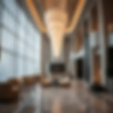 Elegant Lobby of Sidra Tower Luxurious lobby area of Sidra Tower with contemporary design elements