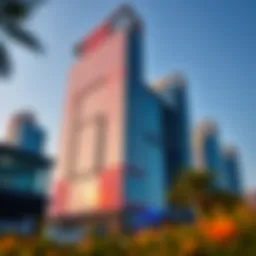 Stunning exterior view of Sidra Tower showcasing its modern architecture