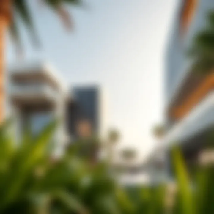 Modern architectural design of a high-end property