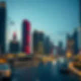 Dubai's Iconic Skyline: A Testament to Luxury Living Stunning skyline view of Dubai with luxury buildings