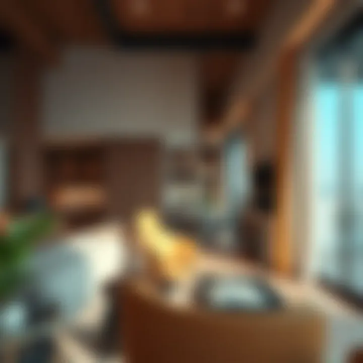 Interior of a sustainable home using eco-friendly materials
