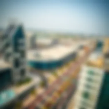 Aerial View of Tecom Area Aerial view of Tecom area showcasing modern architecture