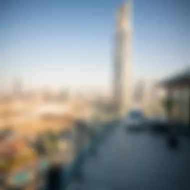Modern Terrace with Skyline View Modern terrace overlooking Dubai skyline