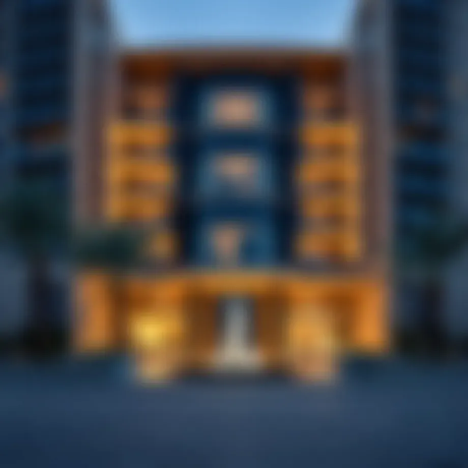 Stunning exterior view of The Court Residence showcasing its architectural design