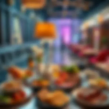 Gourmet Dining Experiences in Dubai Gourmet food spread typical of Dubai dining