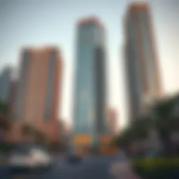 A modern high-rise building in Dubai reflecting the city's architectural advancements