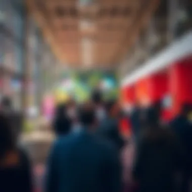 Networking event inside a vibrant Dubai business center