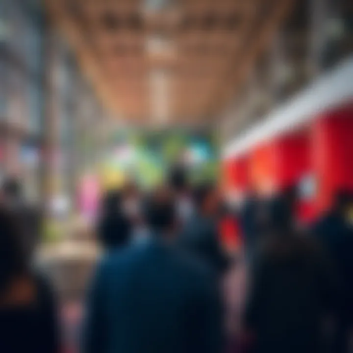 Networking event inside a vibrant Dubai business center