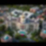 Architectural Brilliance of The Sanctuary Ellington Aerial view of The Sanctuary Ellington showcasing its architectural brilliance