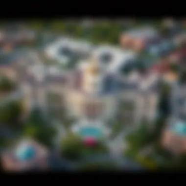 Architectural Brilliance of The Sanctuary Ellington Aerial view of The Sanctuary Ellington showcasing its architectural brilliance