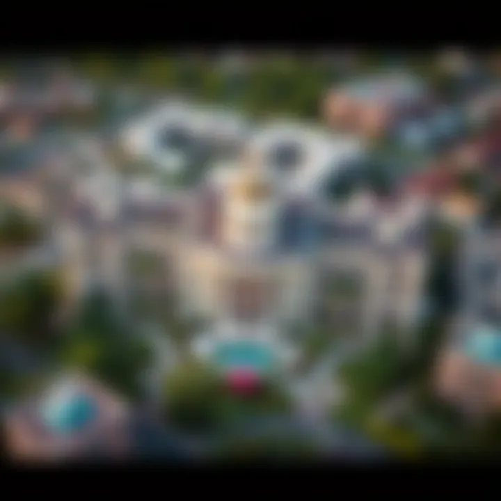 Architectural Brilliance of The Sanctuary Ellington Aerial view of The Sanctuary Ellington showcasing its architectural brilliance