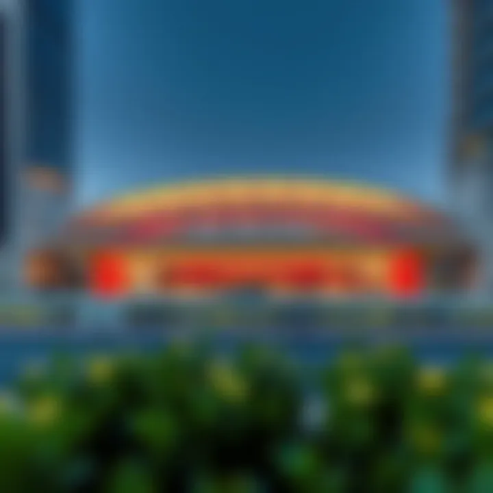 Exterior view of Dubai Mall Metro Station showcasing modern architecture