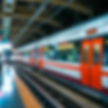 Map illustrating the Dubai Metro network