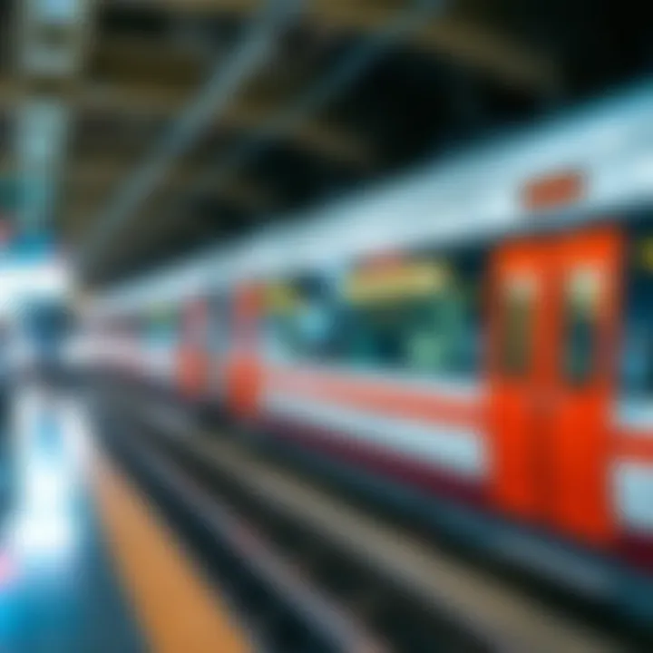 Map illustrating the Dubai Metro network