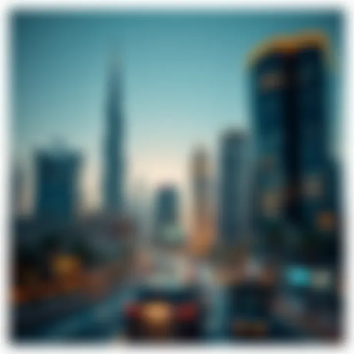 Dubai skyline showcasing modern architecture