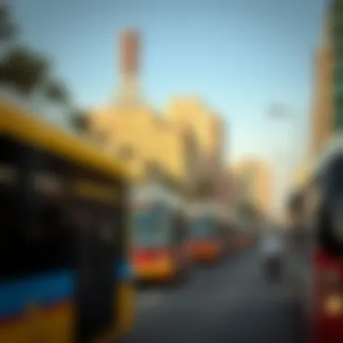 Public transport options in Dubai