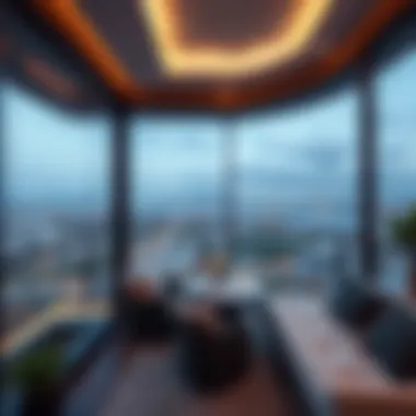 Breathtaking Views from Vezul Residence View from a balcony at Vezul Residence overlooking the city skyline