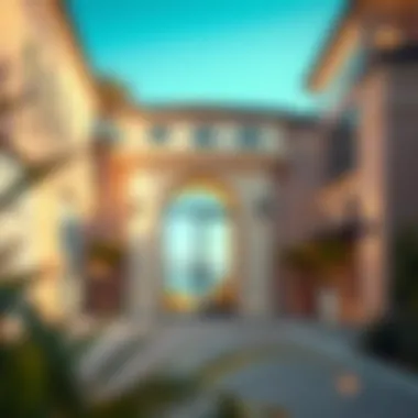 Enhancing Property Value Through Distinctive Entrances Luxurious villa entrance enhancing property value