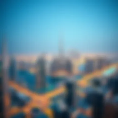 Breathtaking Dubai Skyline from Vista Residences Panoramic view of Dubai skyline from Vista Residences