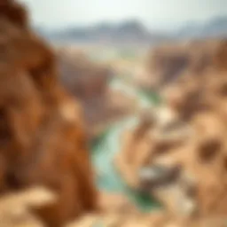 Panoramic view of Wadi Al Safa showcasing its unique landscape