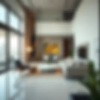 Modern Living at Wasl1 Interior space highlighting modern design elements of Wasl1