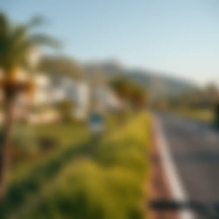 Natural Beauty Along Yas Cycle Track Scenic landscape surrounding the Yas Cycle Track